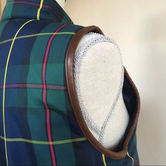 RALPH LAUREN Reversible Tartan Plaid Crest Equestrian Silk Picture S NEW! RARE!! - Picture 9 of 12